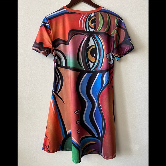 Abstract Print Dress - Picture 2 of 2